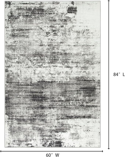 5x7 Area Rugs Washable Rug: Modern Abstract Living Room Rug Soft Anti-Skid Thin - Image 2