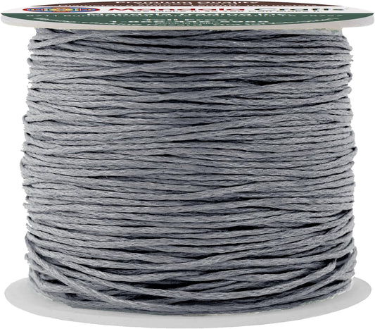 Mandala Crafts 0.5mm 109 Yards Traffic Gray Cotton Waxed Cord for Jewelry Making Bracelet Cord Waxed String - Beading String Thread Jewelry Cords for Necklaces String