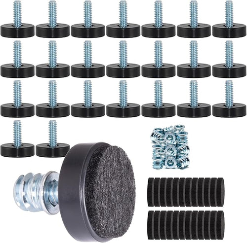 24 Pack 1/4"-20 Thread Leveling Feet by DIYfurniturerepairtools