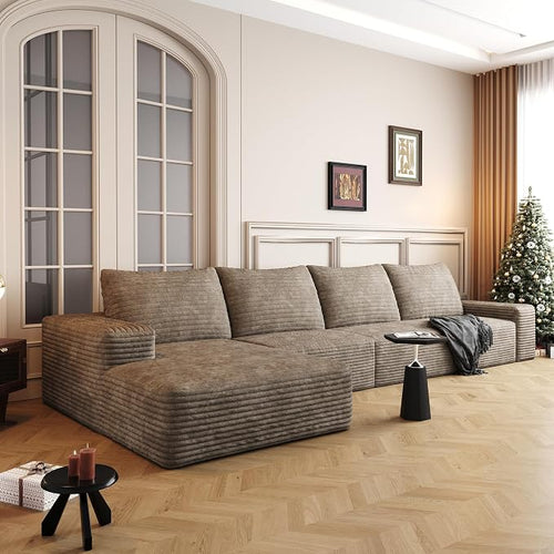 136" Sectional Couches for Living Room Cloud Couch Sofa by AWarmHomeForYou