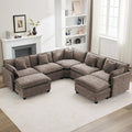 113'' V Shaped Cloud Sectional Sofa, Oversized Deep Seat Couches by WUTUTUEE