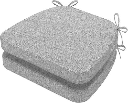 AAAAAcessories D-Shaped Chair Cushions, Machine-Washable Cover, Light Gray by AAAAAcessories