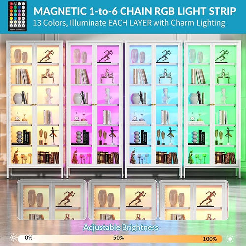6-Tier Glass Display Cabinet - Image 2