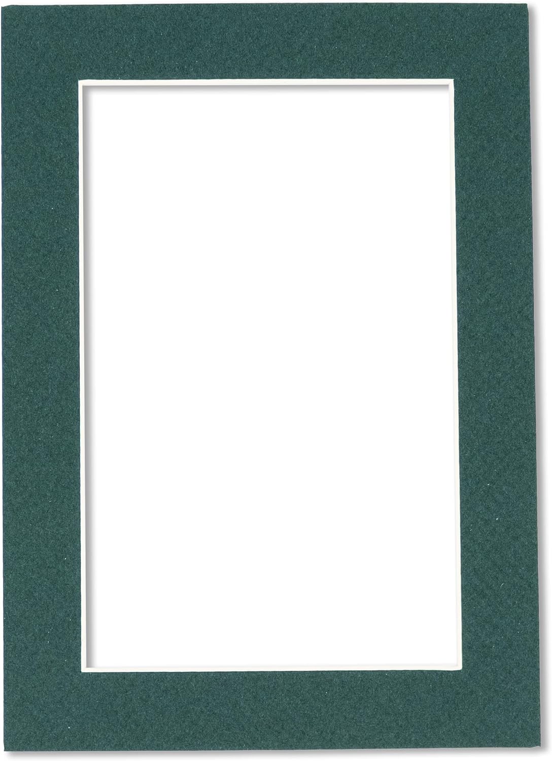 Pack of 25 Acid Free 11x14 Mats Bevel Cut for 8.5x11 Photos - Forest Green Precut Matboards For Pictures, Photos, Framing - 4-ply Thickness
