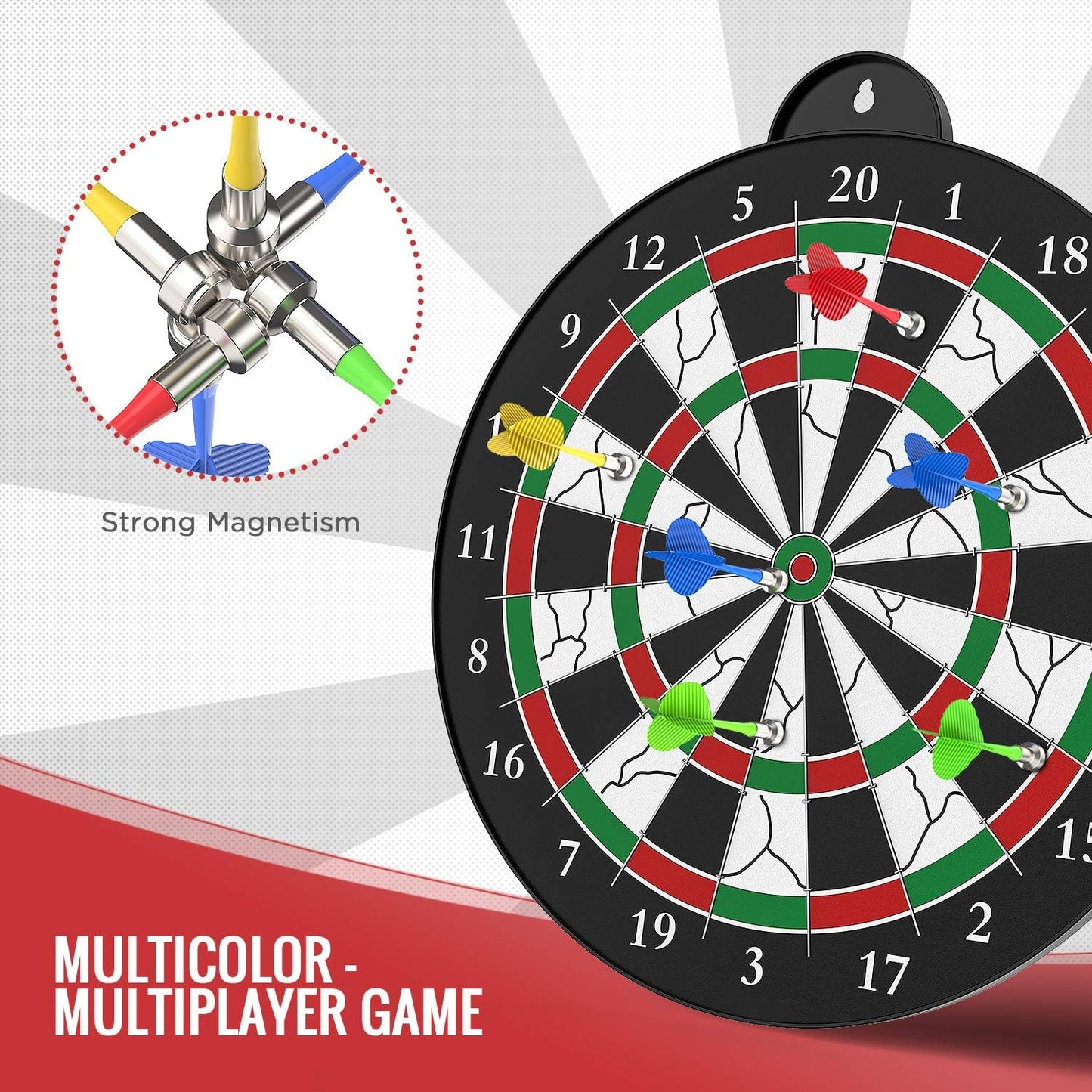 Magnetic Dart Board - 12pcs Magnetic Darts - Excellent Indoor Game and Party Games - Gifts for 5 6 7 8 9 10 11 12 Year Old Boy Kids