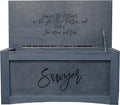 Personalized Engraved Wooden Toy Box by Handmade