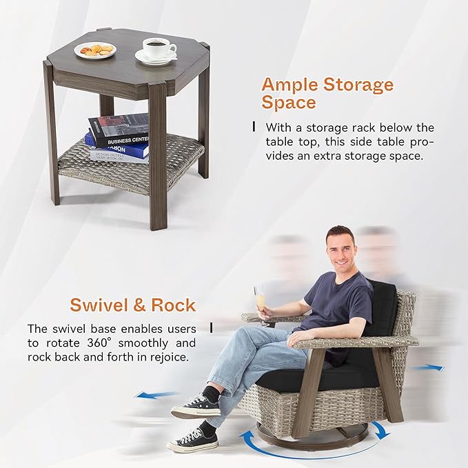 Joyside Patio Chair with Side Table - Image 5