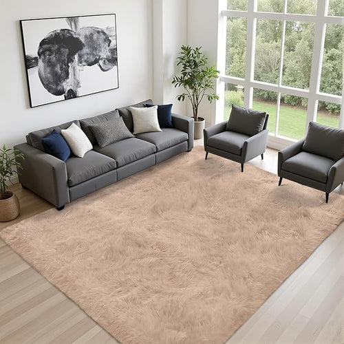 8x10 Area Rugs for Living Room Bedroom: Ultra Soft Fluffy Shag Rug Upgrade - Image 2