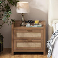 SICOTAS Rattan Nightstand End Table by SICOTAS