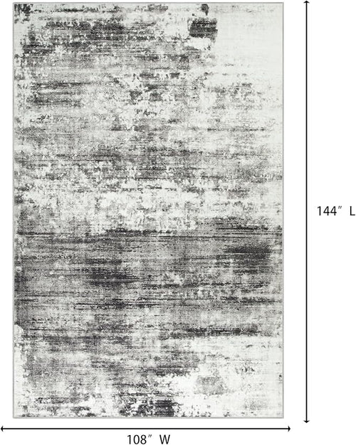 9x12 Area Rugs Washable Rug: Modern Abstract Living Room Rug Soft Anti-Skid - Image 2