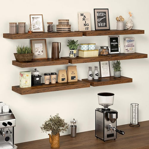 24 Inch Floating Shelves, 12 Inch Deep Floating Shelves - Image 2