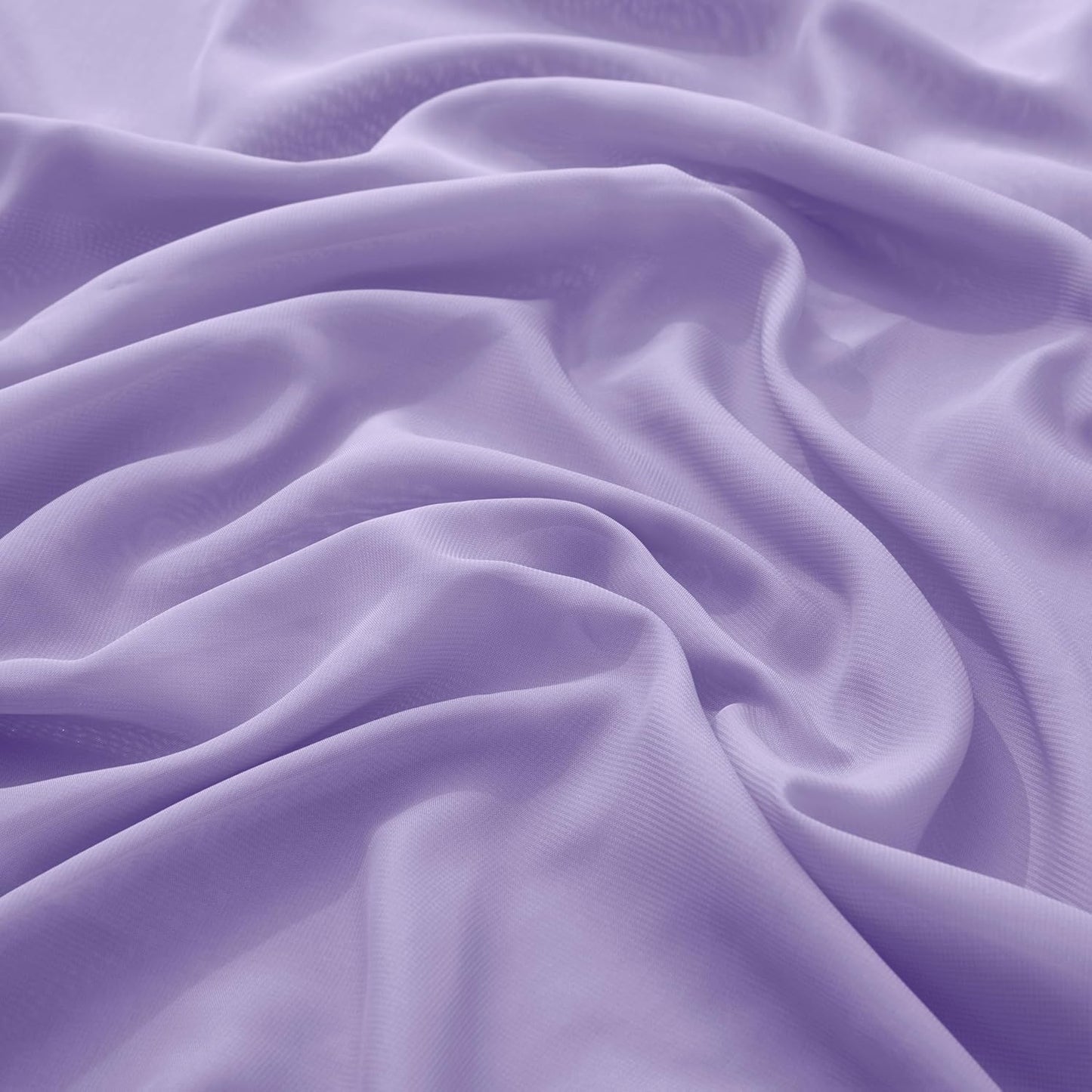 VACVELT Wedding Arch Draping Fabric, Lilac Chiffon, 1 Panel Sheer Drapes, 30 Inch x 20ft Chiffon Backdrop Curtain, Outdoor Sheer Drapery for Ceremony Party Ceiling