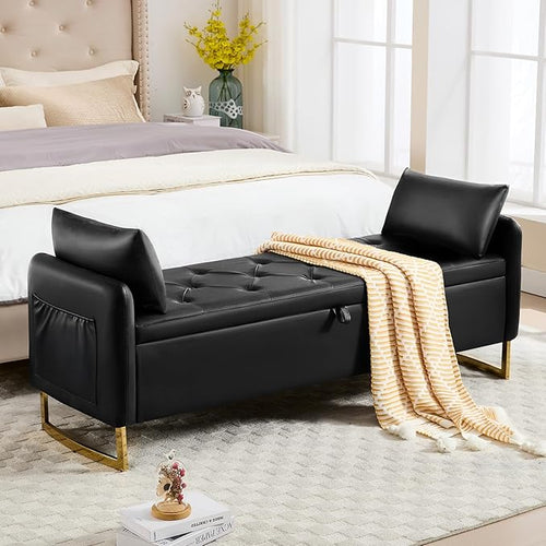 65" End of Bed Storage Bench, Modern Storage Benches by HOMYKA