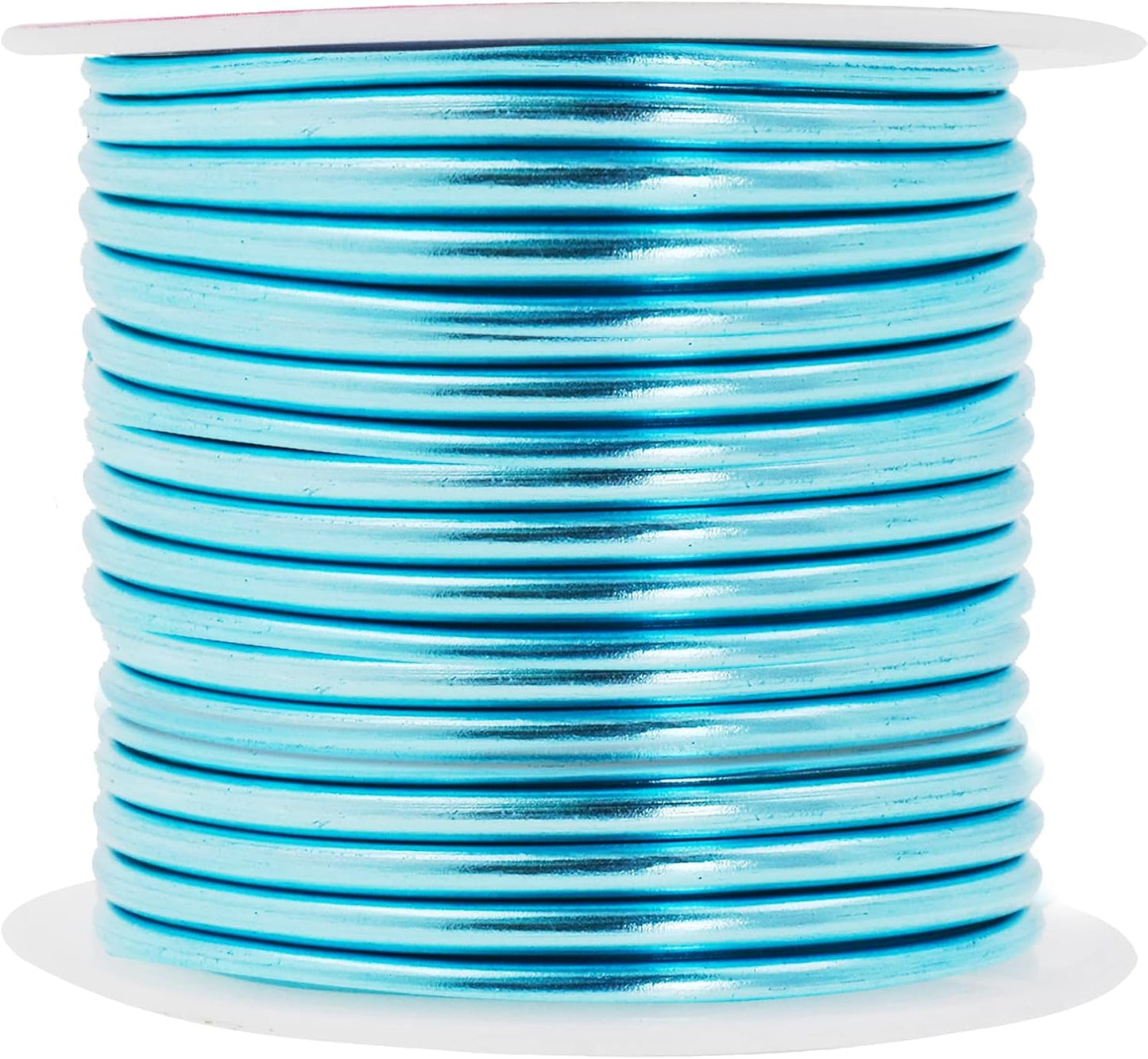 Mandala Crafts 10 Gauge Anodized Aluminum Craft Wire for Jewelry Making - 32 FT Colored Flexible Ice Blue Wire - Bendable for Bonsai Armature Crafting Sculpting