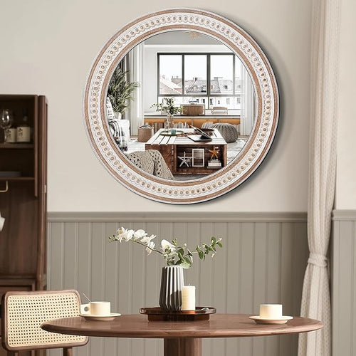24 Inches Rustic Round Wall Mirrors - Image 2