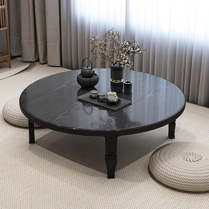 JHDXL Folding Japanese Floor Table，Folding Floor Coffee Table, Vintage Portable by Unknown