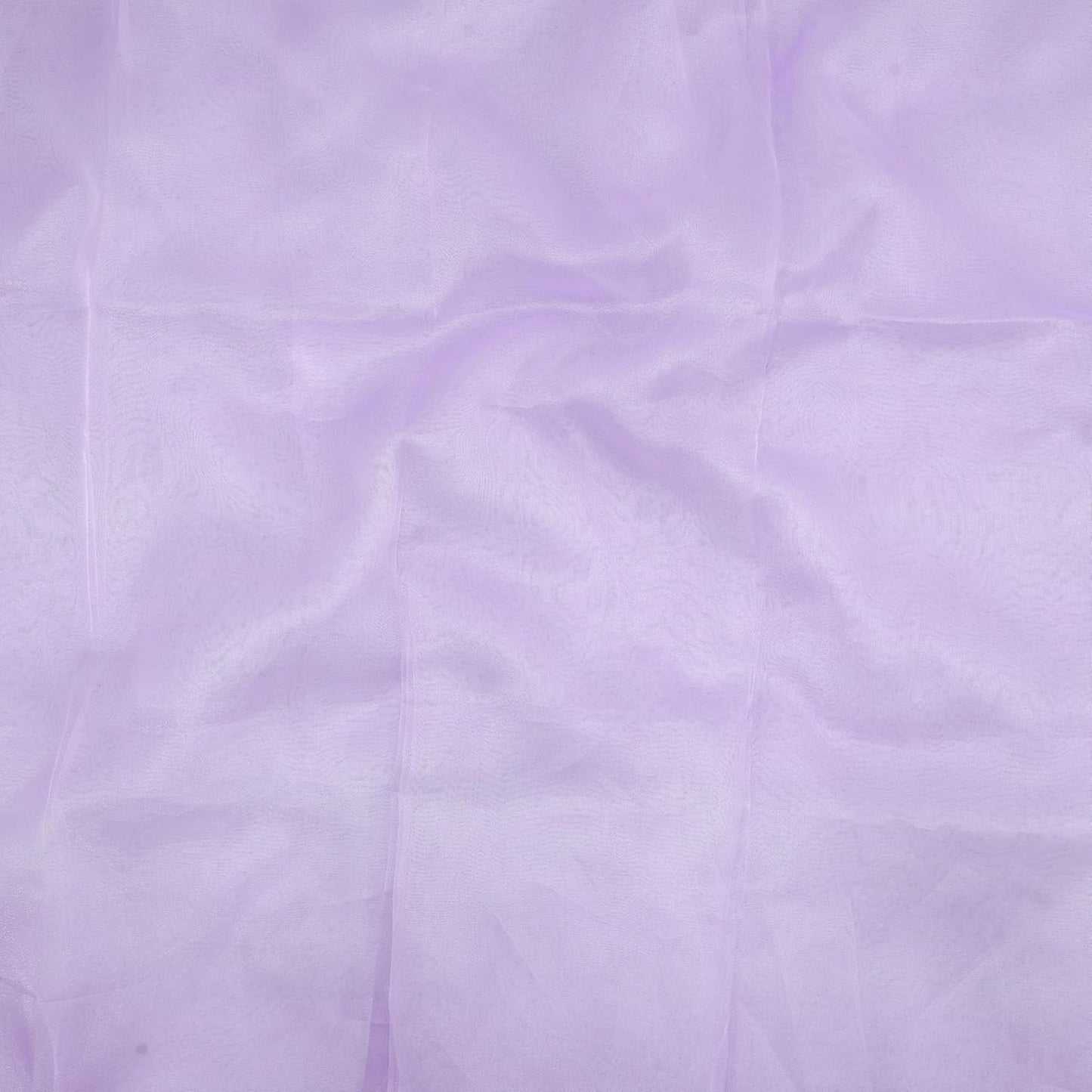 Organza Fabric 10 Yard Bridal Solid Sheer Bolt for Home Décor, Table Décor, Bridal, Fashion, Crafts, Decorations Silky Shiny Organza 44" - (10 Yard, Lavender)