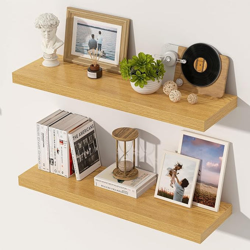 24 Inch Floating Shelves, 12 Inch Deep Floating Shelves by Unknown