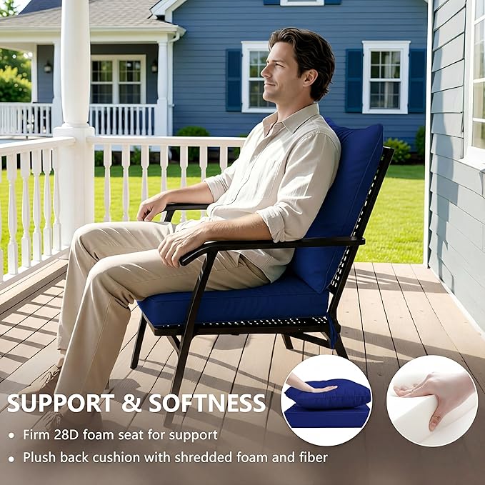 24x24 Inch Outdoor Chair Cushion - Image 4