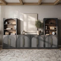 BELLEZE 6-Piece Modular TV Stand, Entertainment Center by BELLEZE