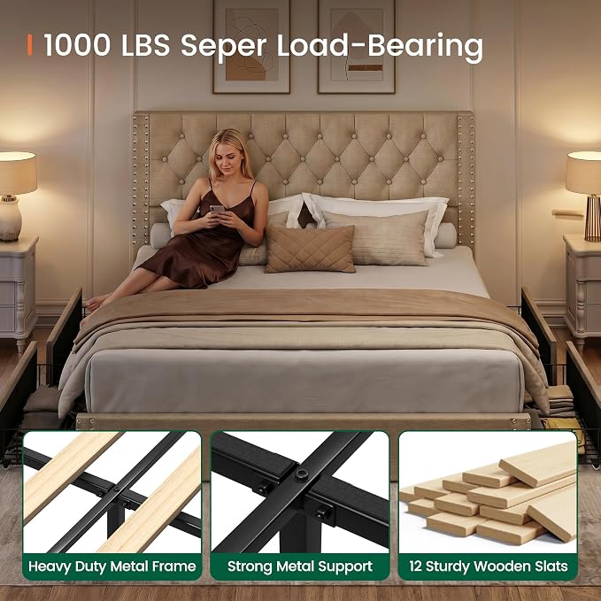 LARMACE King Size Bed Frame - Image 6