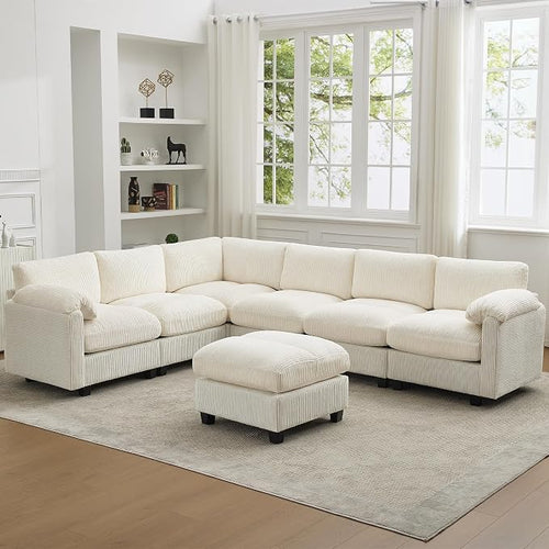 114'' V-Shaped Sectional Cloud Couch by HATPPTO
