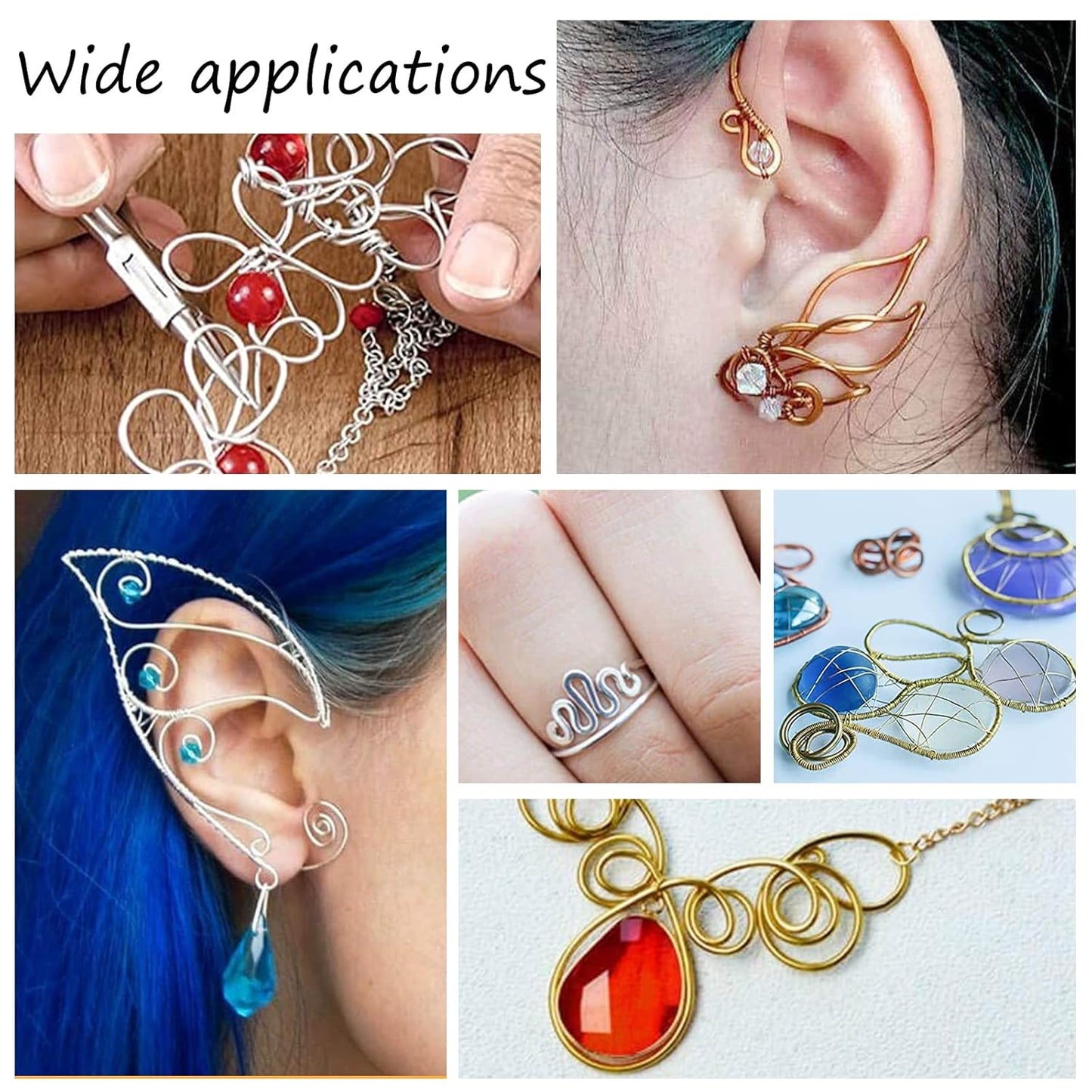 BENECREAT 10 Gauge Jewelry Craft Aluminum Wire 80 Feet Bendable Metal Sculpting Wire for Craft Floral Model Skeleton Making (Black, 2.5mm)