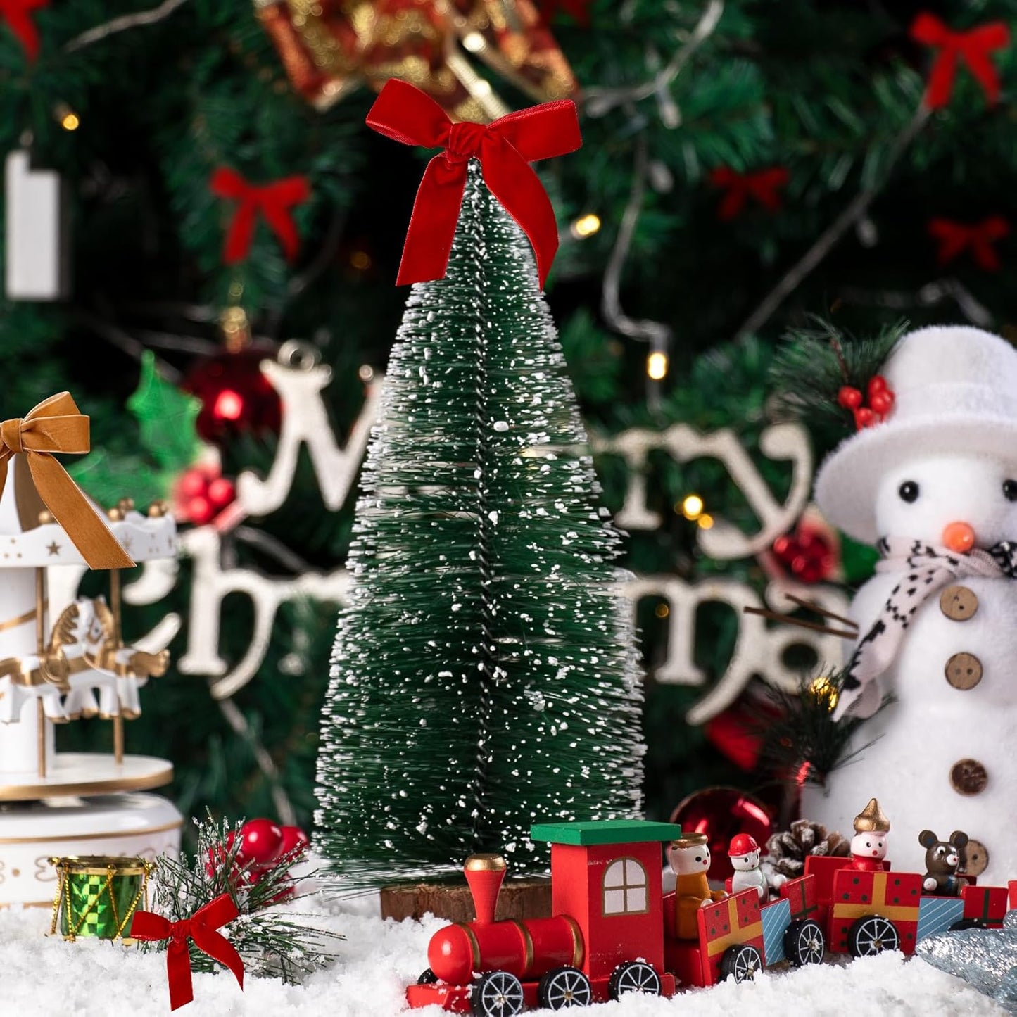 1.5" X 20 Yards Brown Velvet Ribbon for Christmas Tree Wreath Decoration Handmade Crafts Ornaments Gift Wrapping & Bow Making