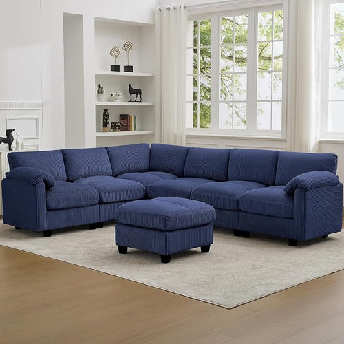 114'' V-Shaped Sectional Cloud Couch by HATPPTO