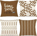 YCOLL Pillow Covers 16x16 Set of 4, Modern Sofa Throw Pillow Cover, Decorative by PillowCoversExpert