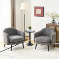 VINGLI 30.3" Wide Modern Barrel Accent Armchairs Set of 2 by VINGLI