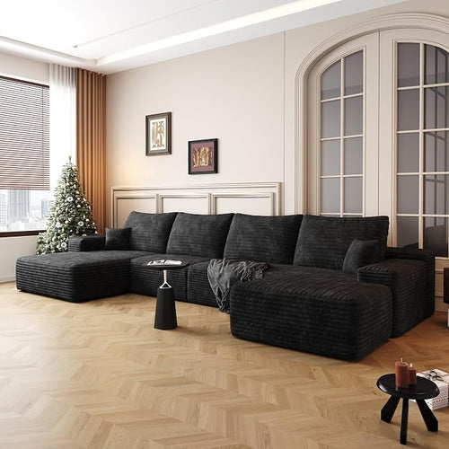 136" Sectional Couches for Living Room Cloud Couch Sofa by AWarmHomeForYou
