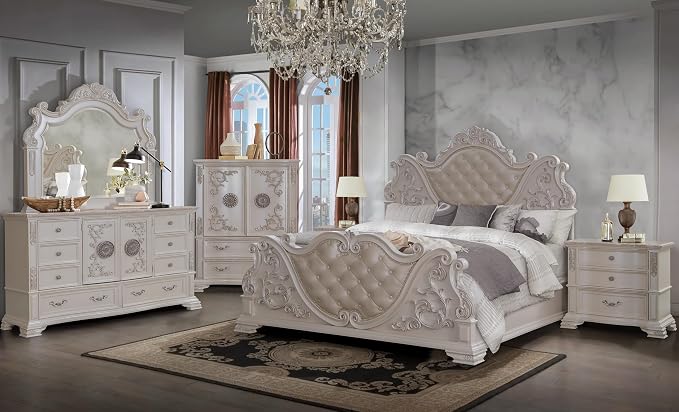 First of a Kind Santa Monica Traditional 5 Piece Queen Bedroom Set by FirstofaKind