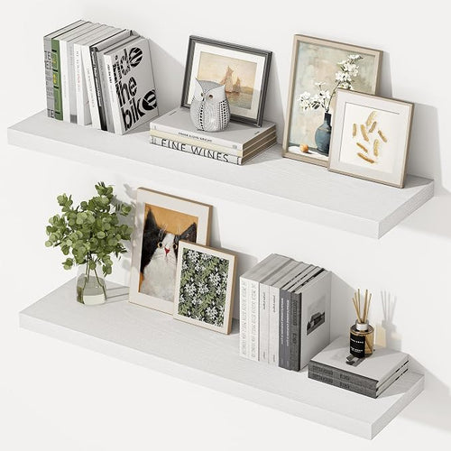 36 Inch Floating Shelves, 12 Inch Deep Floating Shelves by Unknown