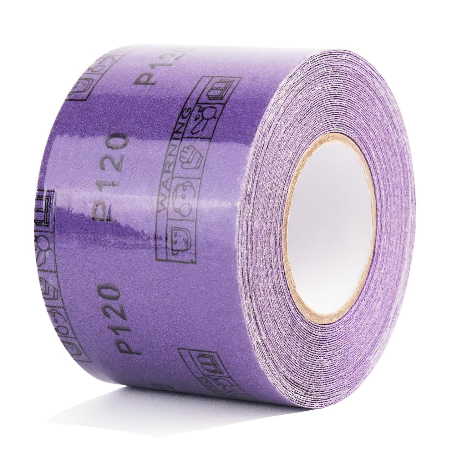 80 Grit PSA Purple Film Ceramic Sandpaper Roll, 2-3/4" Wide Continuous 10 Yard Longboard Sanding Roll Wet Dry Sanding Blocks Self Adhesive Sticky Back Sanding Sheets for Woodworking Automotive