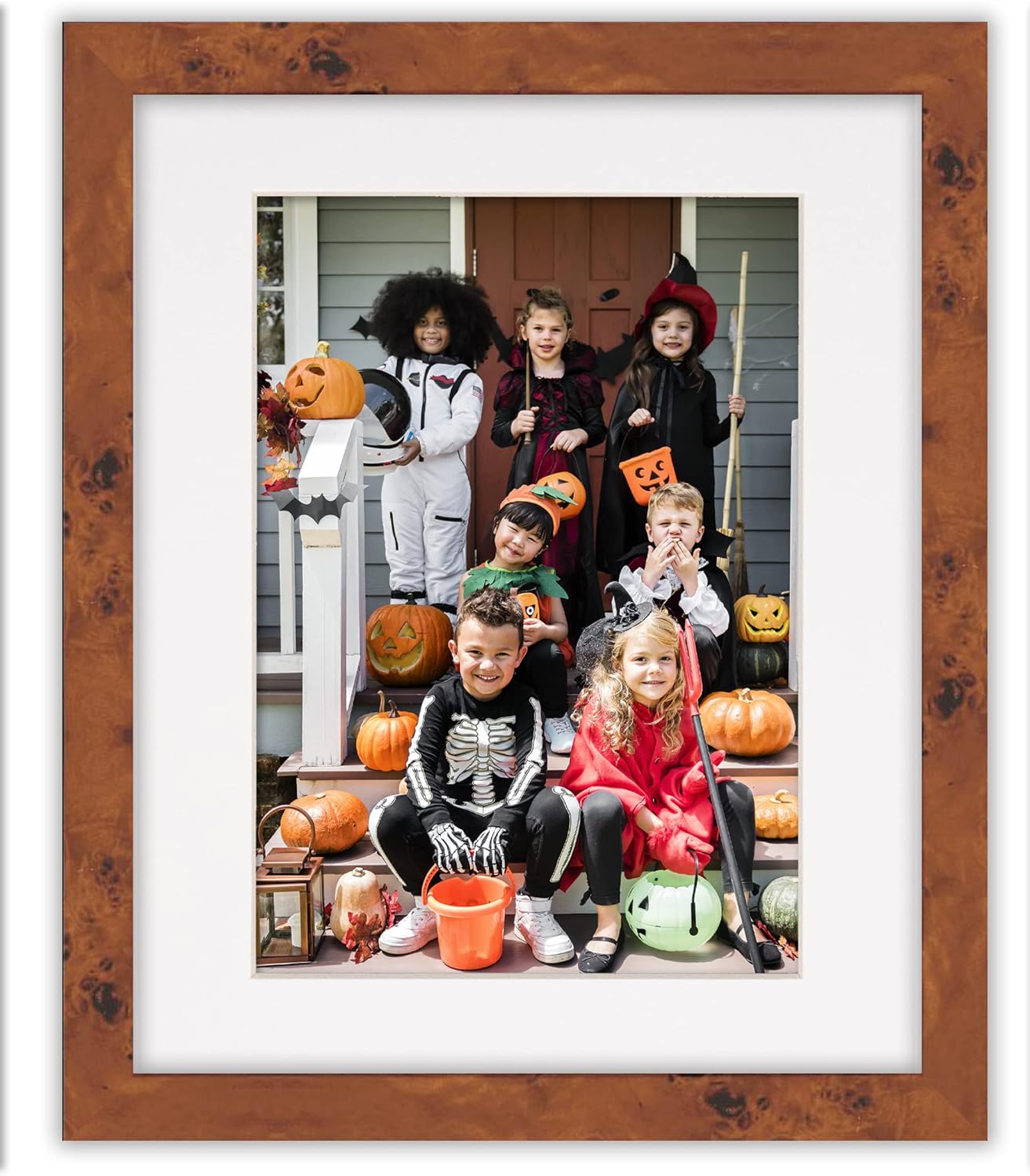 Pack of 25 Acid Free 8x10 Mats Bevel Cut for 5x8 Photos - White Precut Matboards with Backing Boards and Clear Photo Mat Bags for Pictures, Photos, Framing - 4-ply Thickness