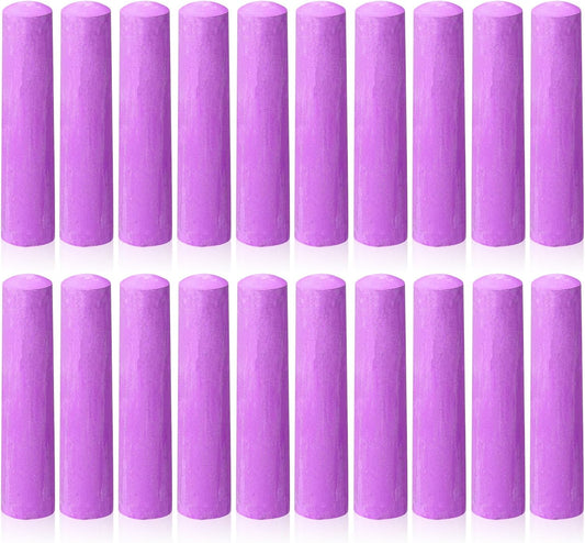 20 Pcs Sidewalk Chalks for Kids Non Toxic Jumbo Chalk for Party Gift Outdoor Art Classroom Play Painting (Rose red)