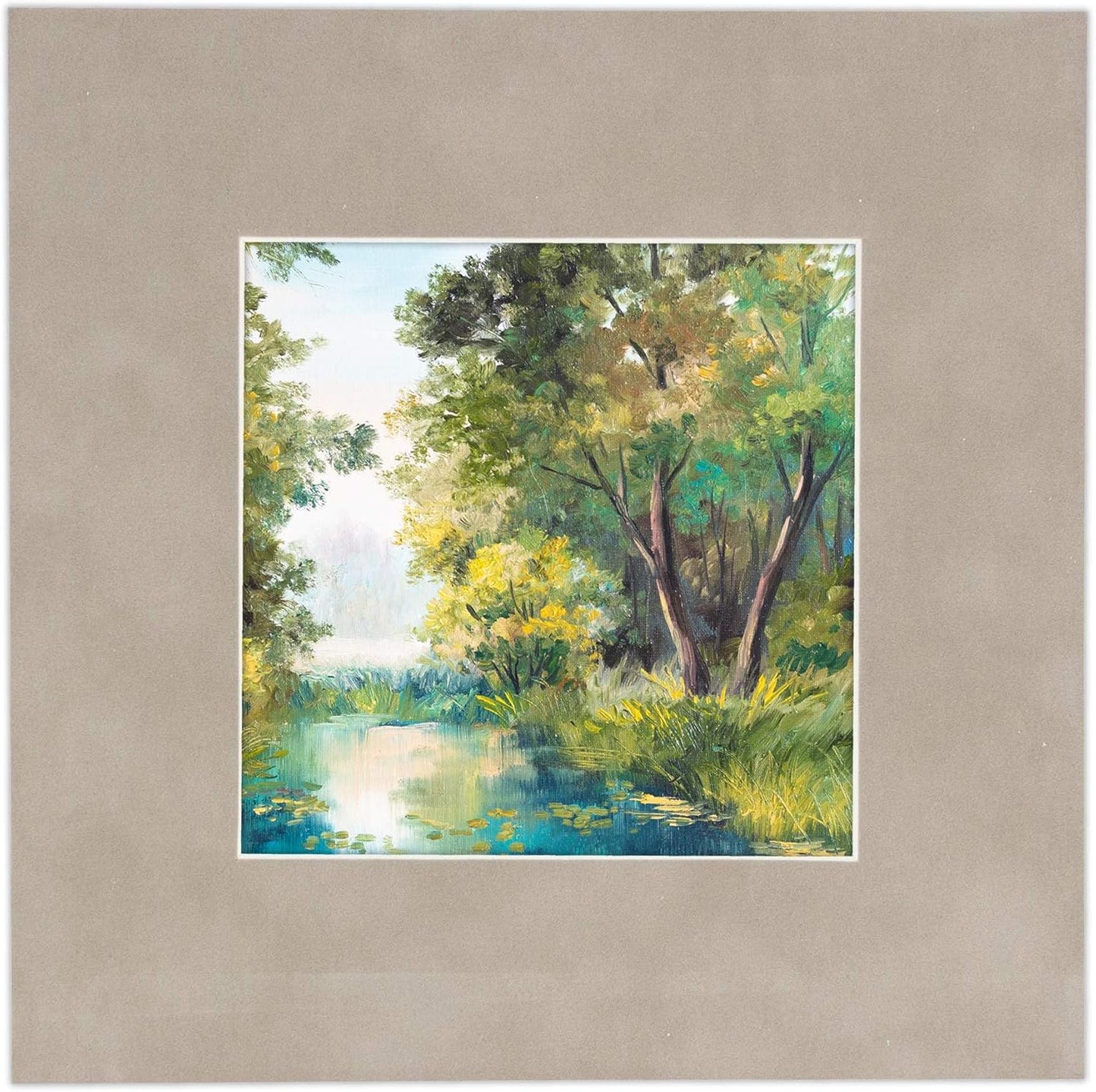8x10 Mat Bevel Cut for 5.5x8.5 Photos - Acid Free Light Grey Suede Precut Matboard With Backing Board and Crystal Clear, Self Seal Photo Mat Bag - For Pictures, Photos, Framing - 4-ply Thickness