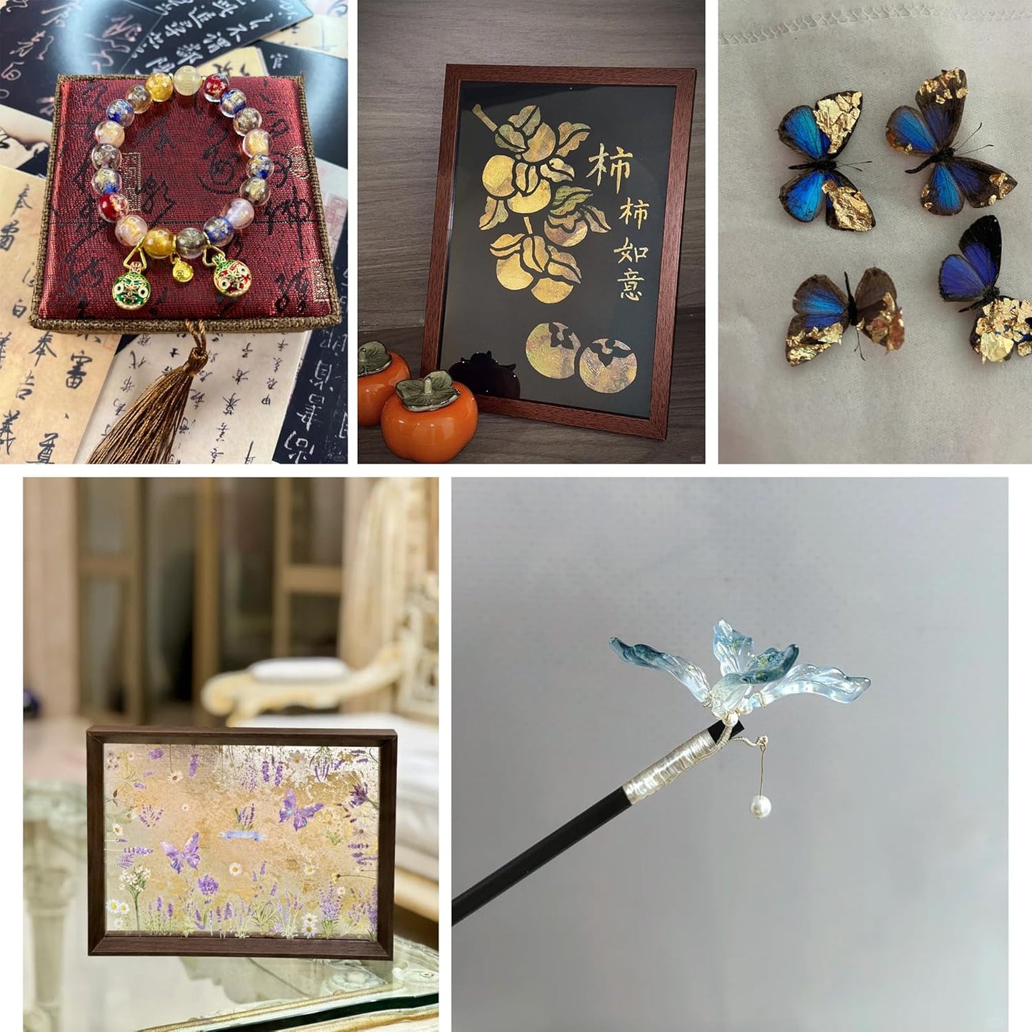 KINNO Gold Leaf Sheets 12 Colors 120 Sheets for DIY Art Decoration, Nails, Handicrafts, Bronzing, Furniture, Painting, Resin, 3.15 by 3.35 Inches