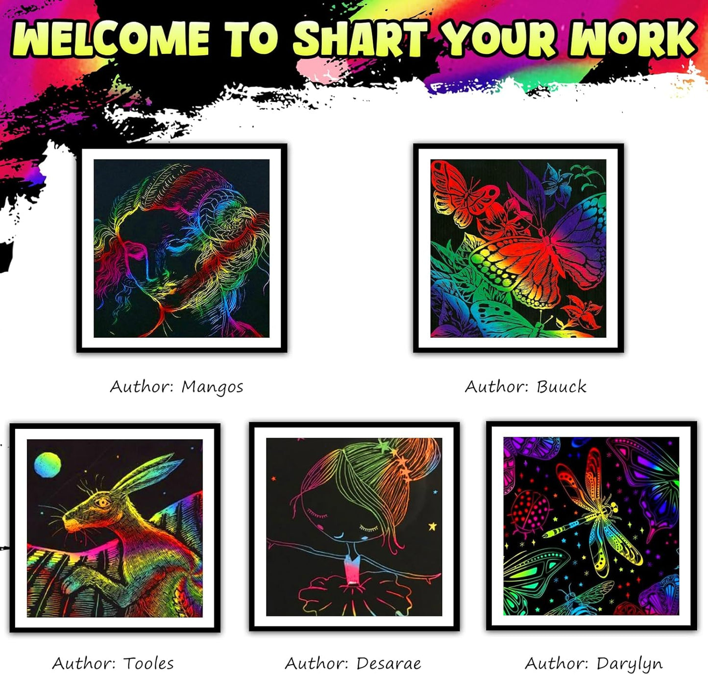 ZMLM 165 Rainbow Scratch Paper Art Crafts Mini Notes Stocking Stuffers for Kids Gifts 4 5 6 7 8 9 10 Years Old Girls Boys Students Teens Classroom Prizes School Supplies Birthday Party Toy Activity