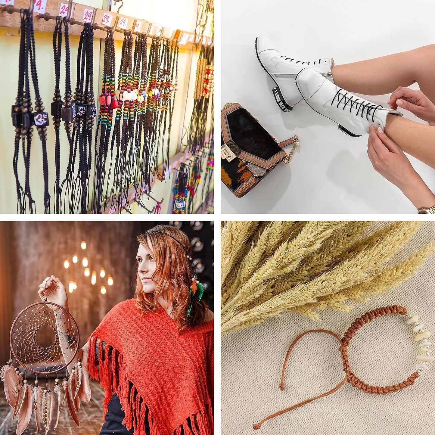 Mandala Crafts 1.5mm 109 Yards Peacock Green Cotton Waxed Cord for Jewelry Making - Beading String Thread for Bracelets and Necklaces