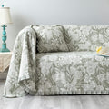 GLORY SEASON Sofa Cover Luxury Jacquard Stylish Embroidery Ruffle, Vintage Sofa by GLORYSEASON