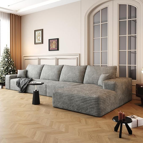 136" Sectional Couches for Living Room Cloud Couch Sofa by AWarmHomeForYou