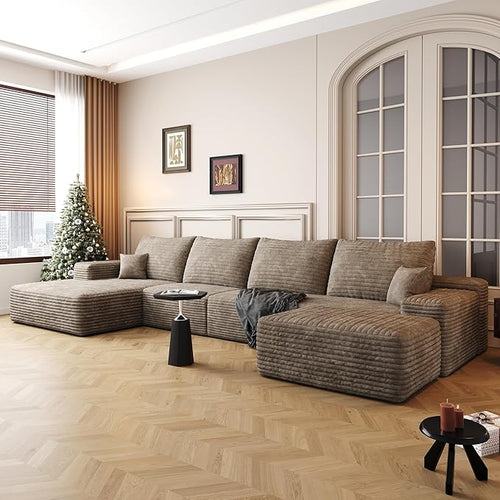136" Sectional Couches for Living Room Cloud Couch Sofa by AWarmHomeForYou