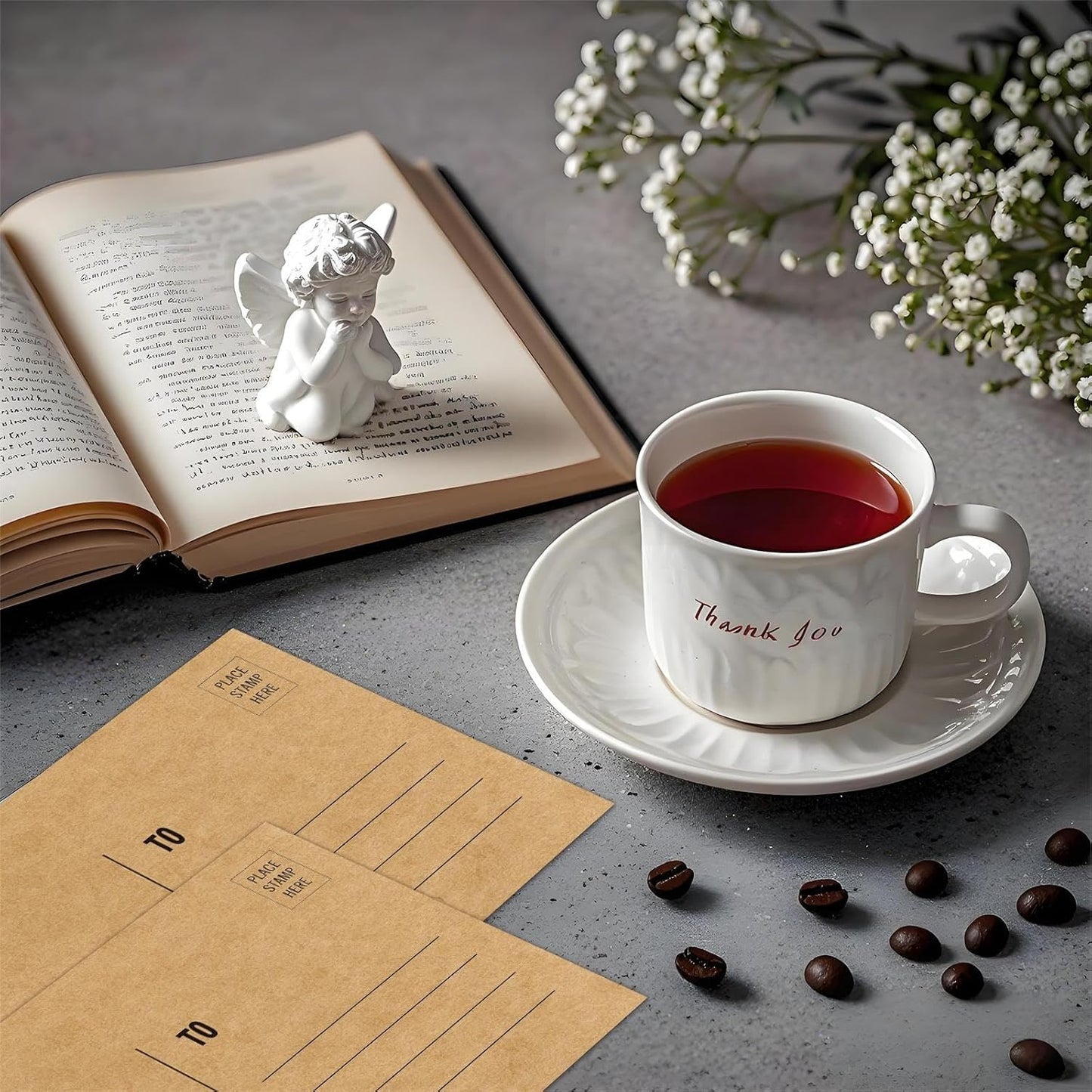 Kraft 4x6 Blank Postcards for Mailing, Brown Cardstock Paper, Thick Cardstock, Ideal for Greeting Cards, Thank You, Invitations & DIY Projects