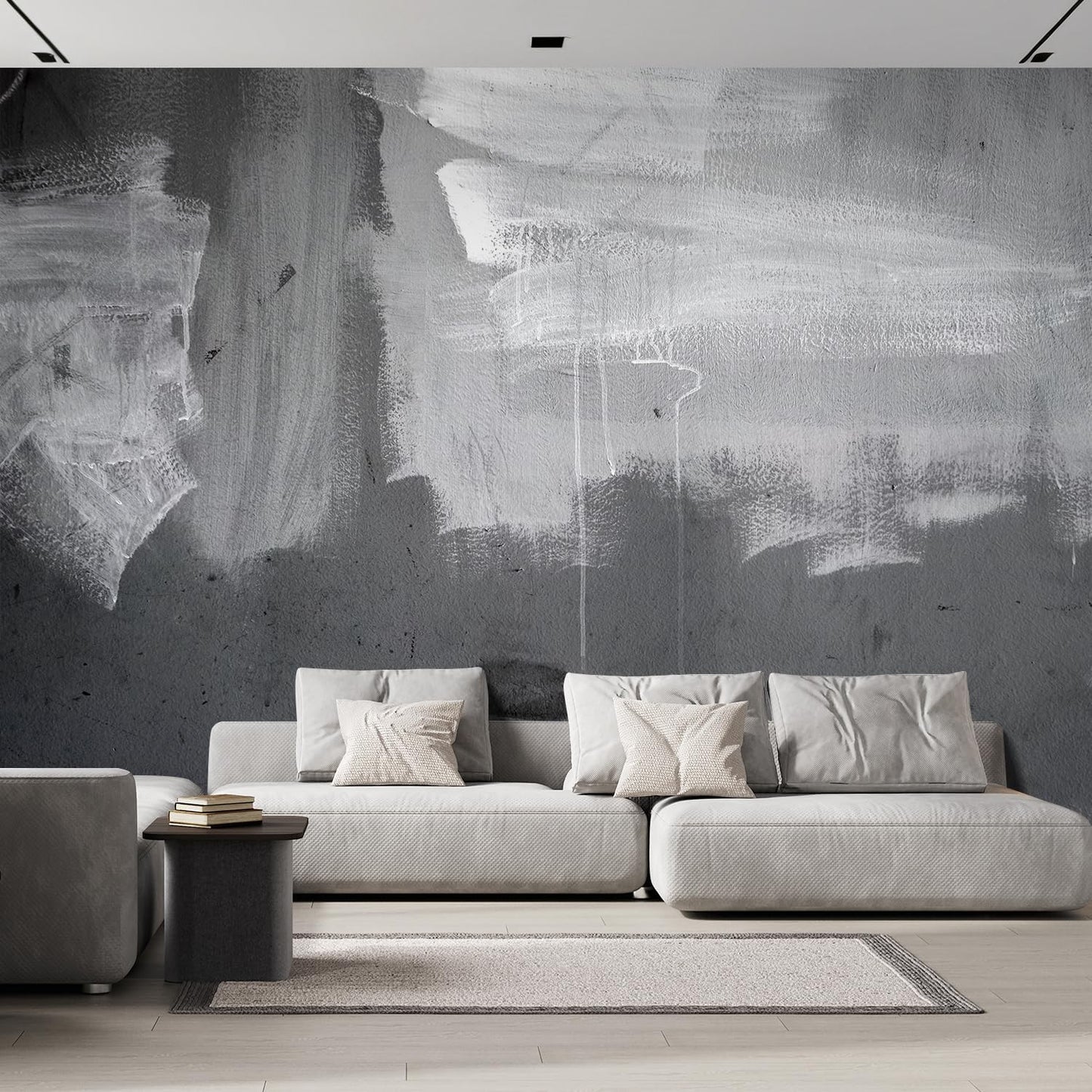 wall26 - Grunge Concrete Wall - Removable Wall Mural | Self-Adhesive Large Wallpaper - 100x144 inches