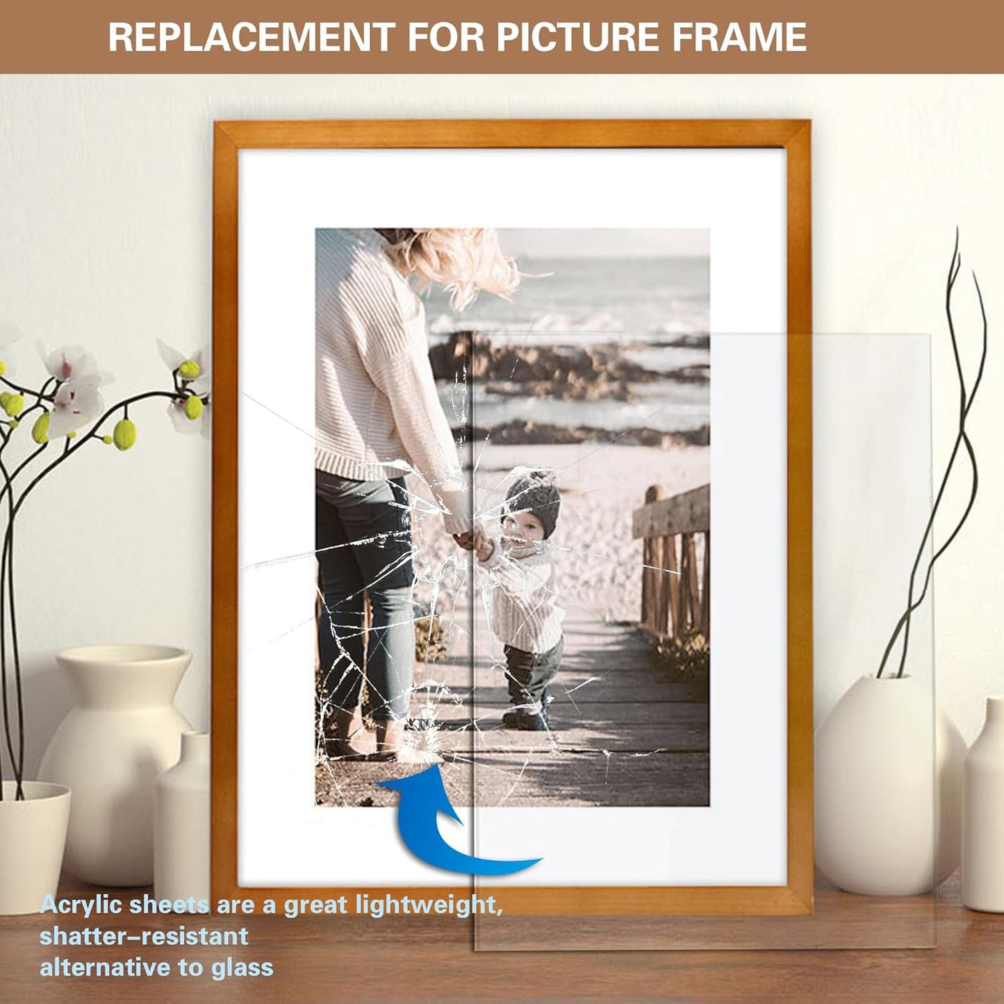 10 Pack 5.9x7.87 Clear Acrylic Sheet 2mm Thick, Clear Plexiglass Sheet 15x20cm, Plastic Plexiglass Board Acrylic Board for Wall Crafts Glass Picture Frame DIY Projects Signs and Painting