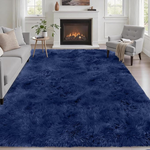 6x9 Area Rugs for Living Room Bedroom: Ultra Soft Fluffy Shag Rug Upgrade by Luxturiy