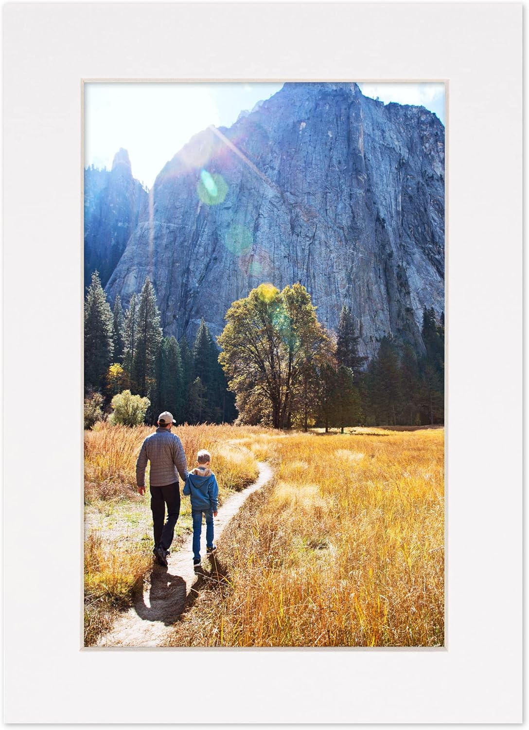 5.5x8.5 Mat for 8.5x11 Frame - Precut Mat Board Acid-Free White 5.5x8.5 Photo Matte For a 8.5x11 Picture Frame, Premium Matboard for Family Photos, Show Kits, Art, Picture Framing, Pack of 25 Mats