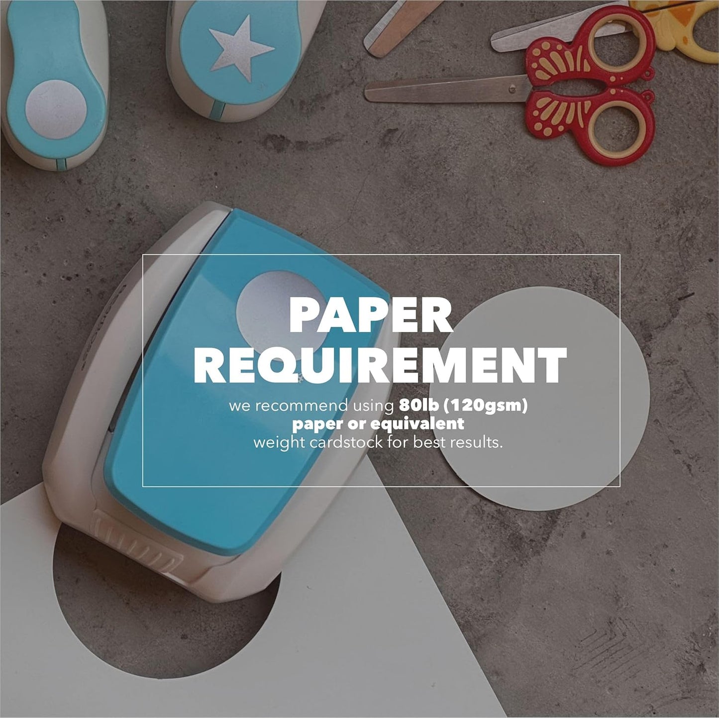 4 Inch Circle Punch, Hole Punch Shapes, Paper Punch Set for Scrapbooking Festival Paper Greeting Card DIY Albums Photos, 200 GSM Weight